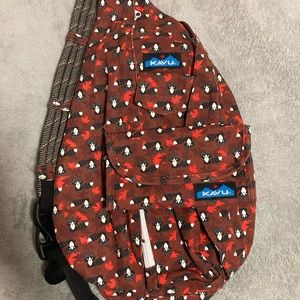 SOLD—Kavu Raccoon Rope Bag & Matching HTF Wallet NWOT